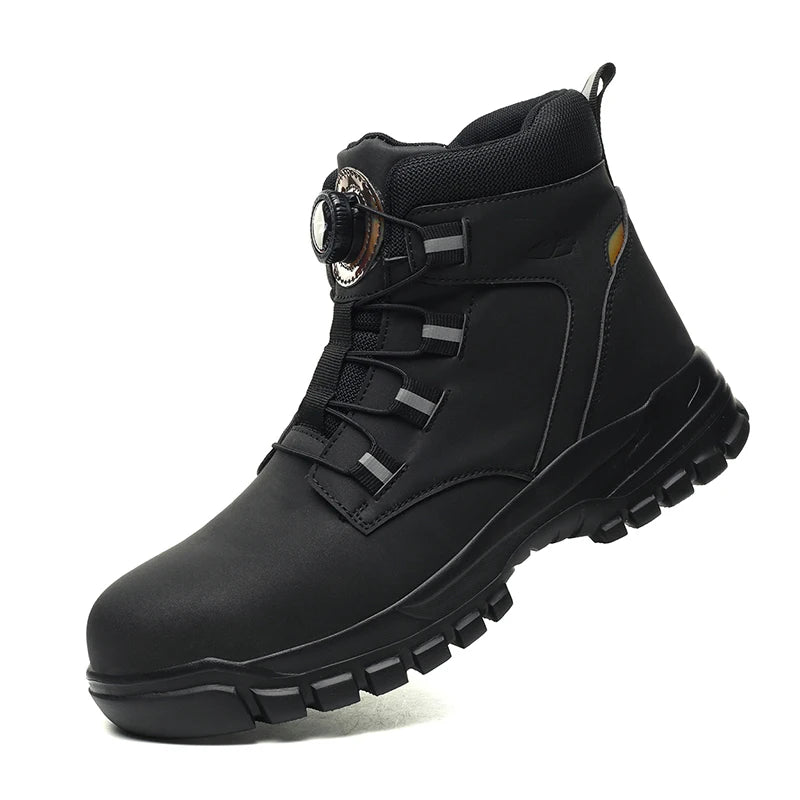 Waterproof Safety Boots Men Indestructible Steel Toe Work Boots