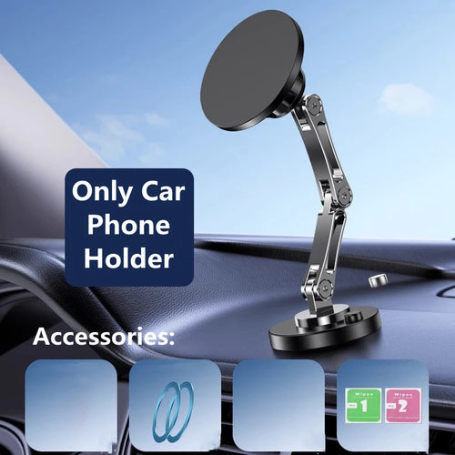 Magnetic Wireless Charger Car Phone Holder 15W Fast Charging Easy