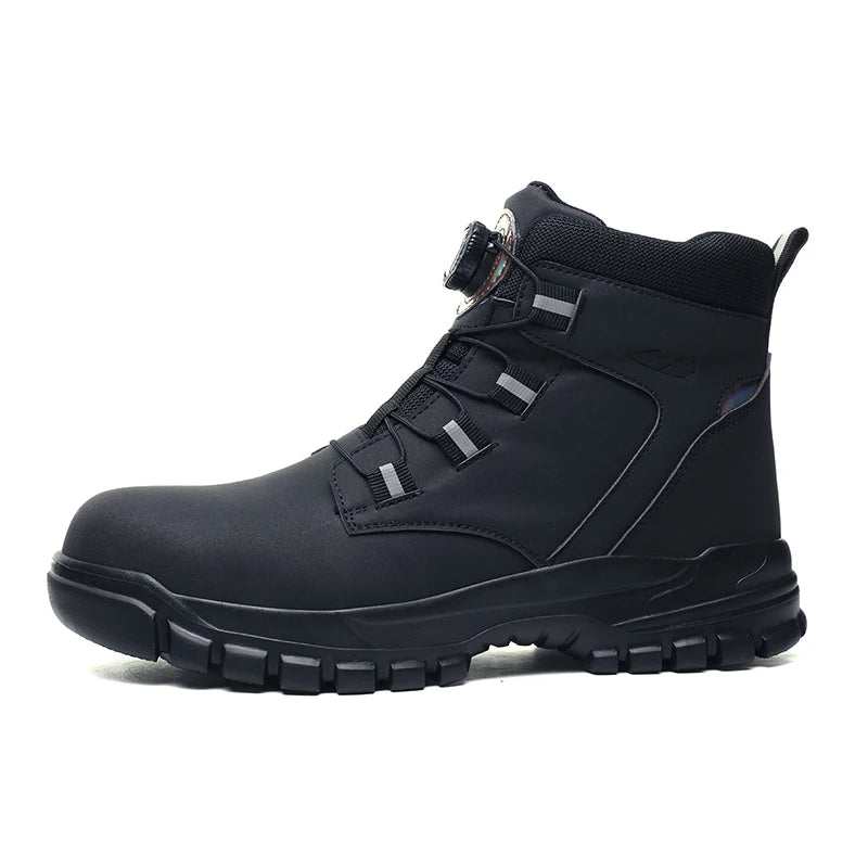 Waterproof Safety Boots Men Indestructible Steel Toe Work Boots