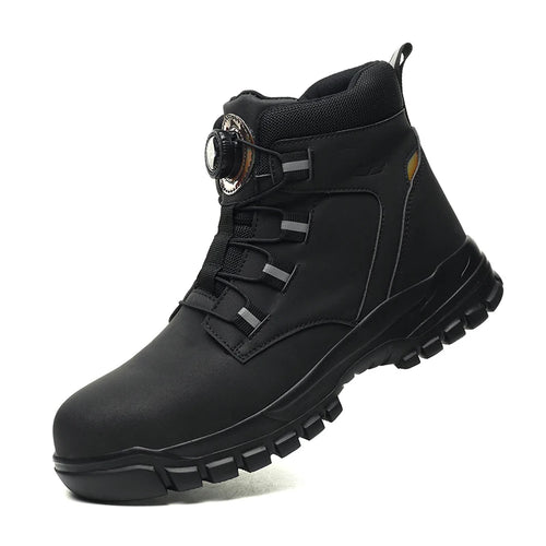Waterproof Safety Boots Men Indestructible Steel Toe Work Boots