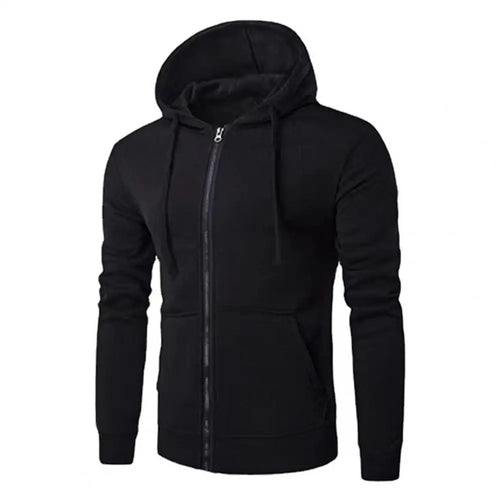 Autumn Men Sweatshirts Long Sleeve Jacket Hoodie Zipper Closure Jacket