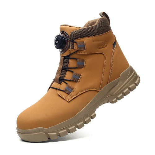 Waterproof Safety Boots Men Indestructible Steel Toe Work Boots