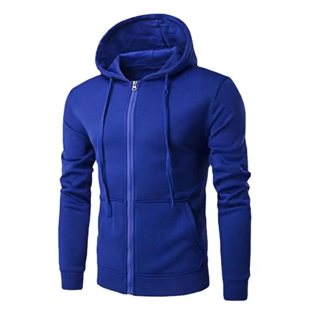 Autumn Men Sweatshirts Long Sleeve Jacket Hoodie Zipper Closure Jacket